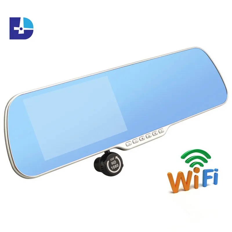 2016 Обновление 5.0 дюймов android сенсорный зеркало заднего вида автомобиля камера gps