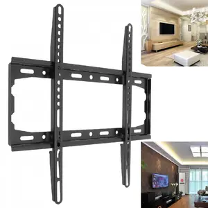 2pcs universal 35kg tv wall mount bracket fixed flat panel tv frame for 26 60 inch lcd led monitor flat panel tv stand holder free global shipping