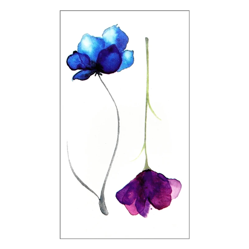 Временные татуировки наклейки летние новые стили милые цветы флеш-татуировки