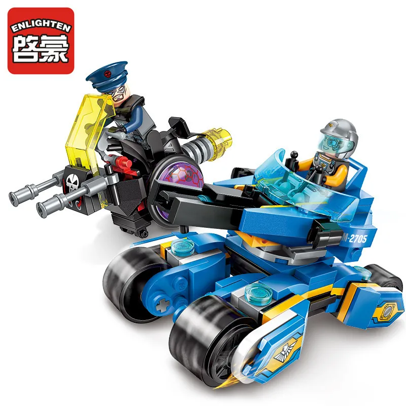 2705 Enlighten строительный блок высокотехнологичная Эра Garma Mecha Man 7 фигурок 1351 шт. развивающие технические Кирпичи Игрушка для мальчика подарок - Цвет: 2705