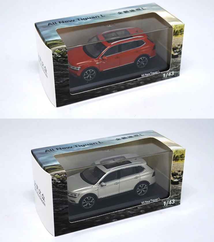 Высокая имитация 1:43 TIGUAN L внедорожник SUV литая модель сплава Модель автомобиля для мальчика Подарочная игрушка оригинальная коробка