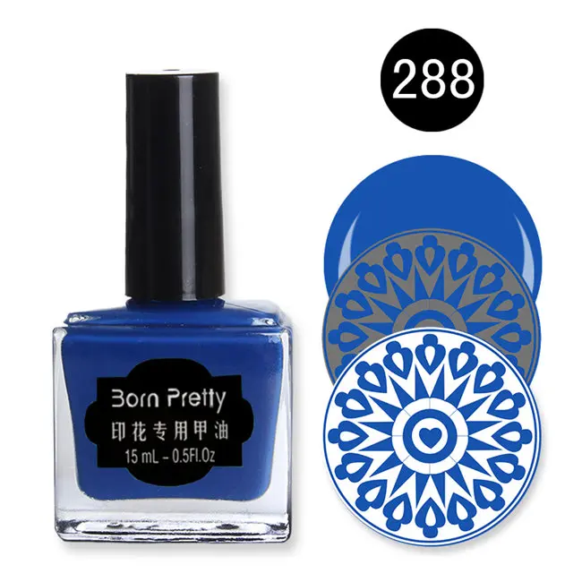 32 цвета BORN PRETTY 15 мл стемпинг ногтей покрытие конфеты цвет ногтей печать штамп маникюрный лак для ногтей художественный лак Vernis - Цвет: Color 288