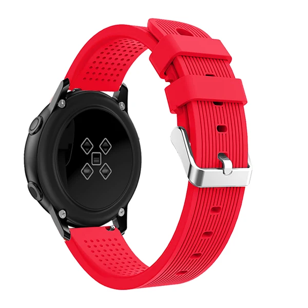 Red Спортивный силиконовый ремешок для часов samsung Galaxy watch активный ремешок для samsung Galaxy 42 мм/gear S2 Смарт-часы сменный Браслет - Цвет ремешка: Red