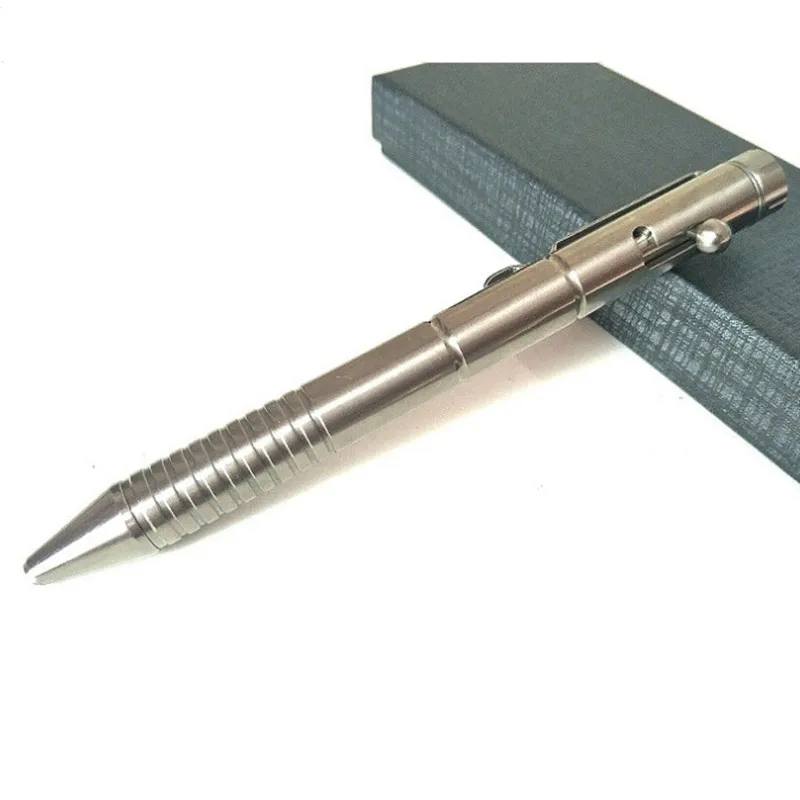 1PC Titanium Tactical Bolt Metal Pen Self-defense Tungsten Steel Head Break Window Equipment Outdoor Defense EDC Pocket Tool