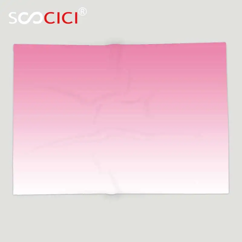 Miglior Personalizzato Morbido Pile Rimessa Laterale Coperta Ombre Sognante Rosa Chiaro Cascata Ispirato Moderna Digital Print Ragazze Decorazioni Della Stanza Luce