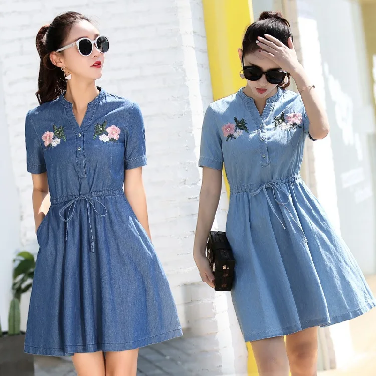 Джинсовый сарафан короткое джинсовое платье джинсовая одежда женская бандажная