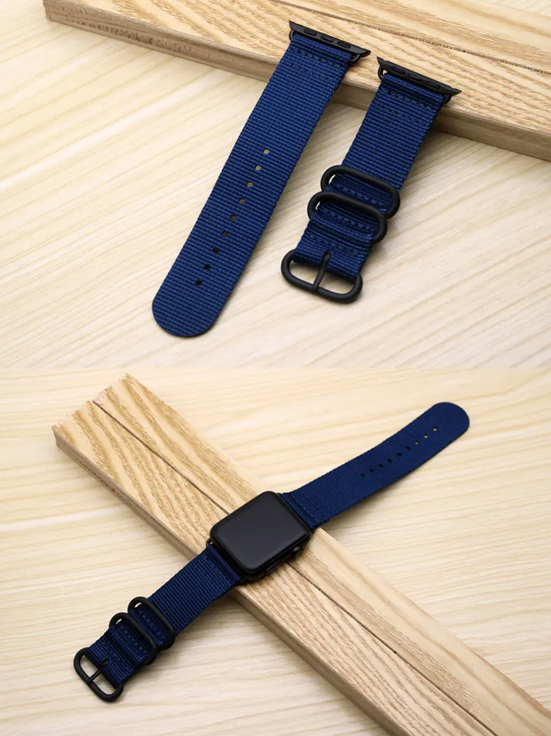 Нейлоновый ремешок для apple watch, ремешок 42 мм, 38 мм, версия apple watch ремень, комплект из 4 предметов 44 мм 40 мм, ремешок для наручных часов iwatch серии 4/3/2/1 браслет аксессуары