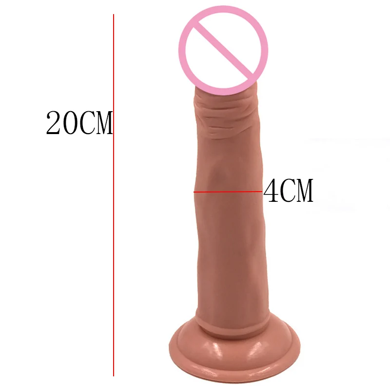 2017 реалистичный пенис кибер кожи мини дилдо (200*40 мм) с стакан на присоске секс