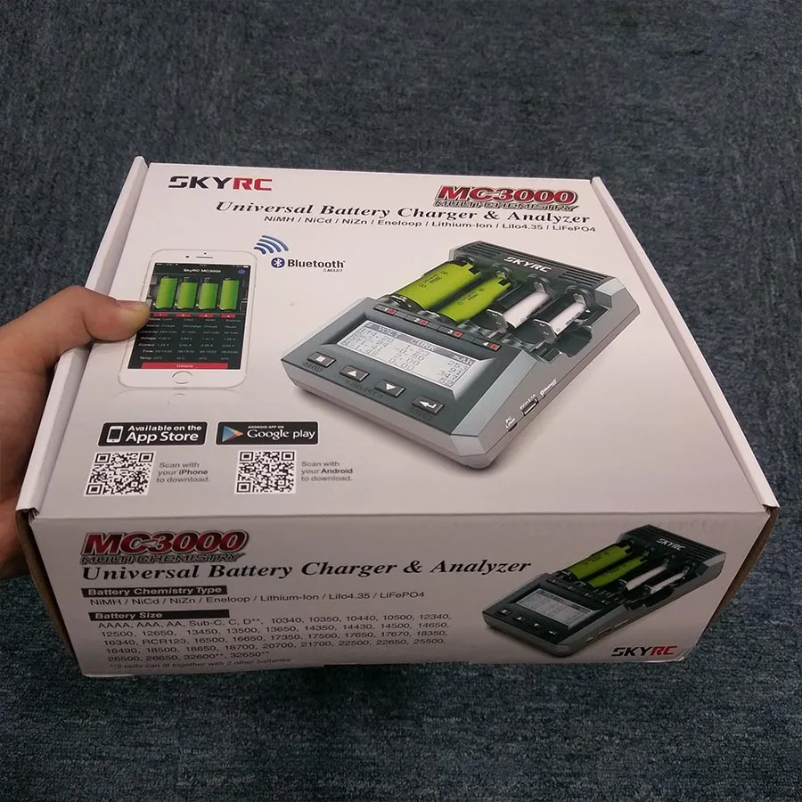 Балансирующее зарядное устройство SKYRC MC3000 анализатор Dis для LiFePO4 AAAA 26650 AAA Ni Zn AA