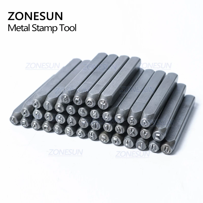 ZONESUN 42 шт. ювелирные изделия металлические штампы алфавит искусственное сердце
