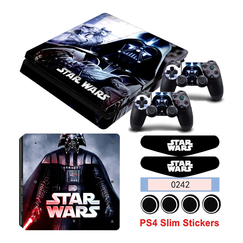 Горячая Распродажа Звездные войны Защитная Наклейка для Playstation 4 Slim PS4 консоль 2