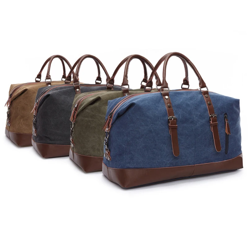 2018 Высоко качественные холстинные дорожные кожанные сумки Чемодан Сумки для