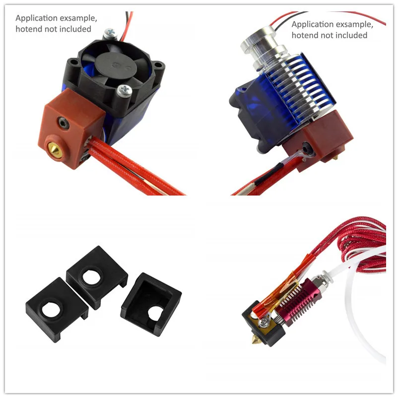 Новый V6 силиконовый чехол для 3D принтера поддержка PT100 Оригинальный J head hotend 1 75/3 0