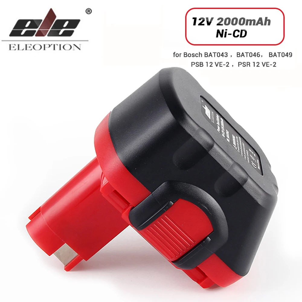 Высококачественный никель кадмиевый аккумулятор ELE ELEOPTION 12 в 2000 Ач мАч для Bosch BAT043