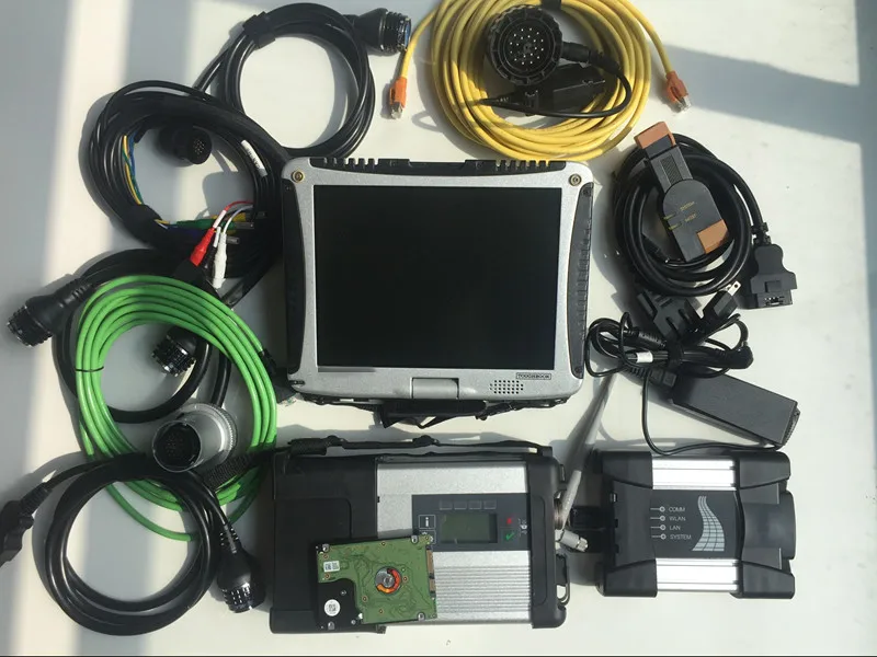 Professional MB Star C5 SD Connect With Newest 2022 1TB HDD 2in1 for BMW wifi ICOM NEXT Programmer with cf-19 i5 Laptop |