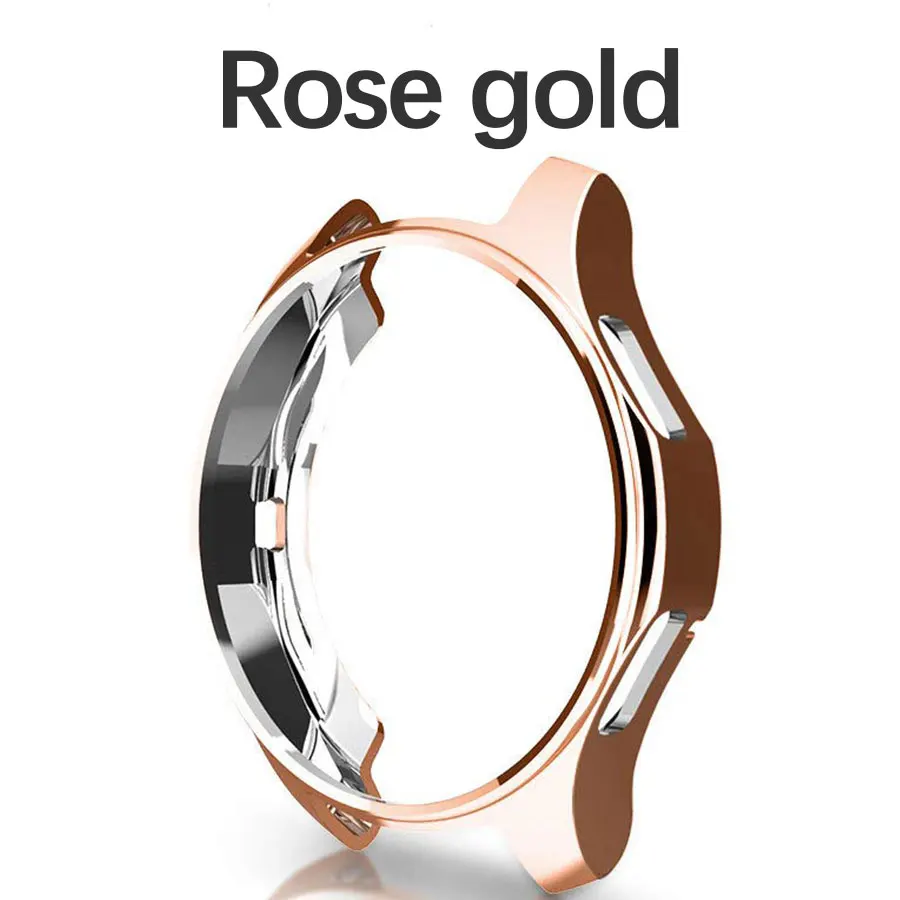 Rose Gold ТПУ полный защитный чехол для часов для samsung Galaxy Watch 46 мм водонепроницаемый спортивный бампер чехол для samsung gear S3 Watch - Цвет: Rose Gold