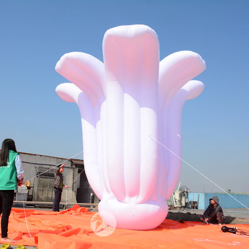 Надувной цветок лилии из ПВХ наружный гигантский светодиодный