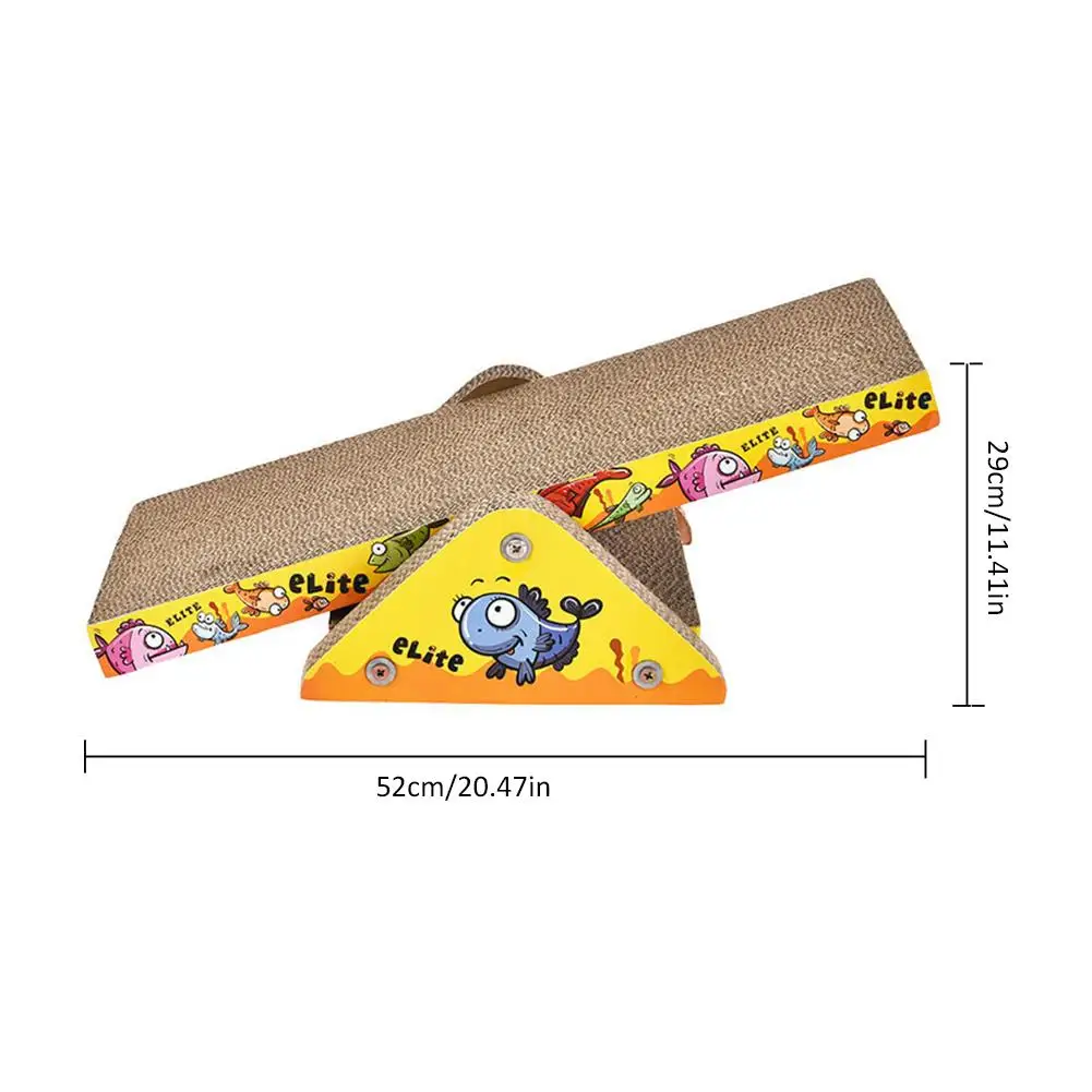 Teeter-board из гофрированной бумаги для кота царапина доска для кошки игрушка Seesaw доска забавная игрушечная кошка бумага высокой плотности Экологически чистая