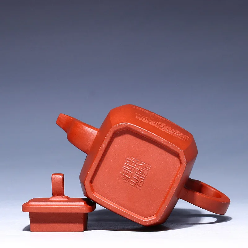 

Yixing authentic undressed ore qing cement recommended products famous square green okho tea set a undertakes the teapot