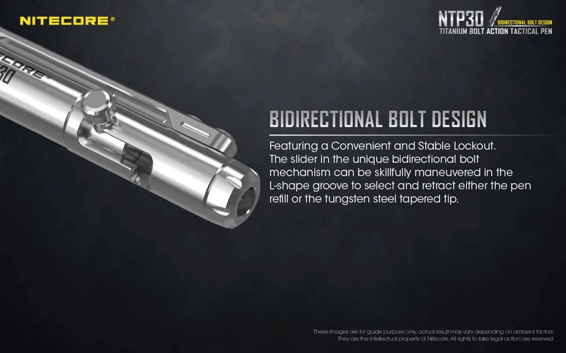 Многофункциональный инструмент NITECORE NTP30 титановый болт тактическая ручка