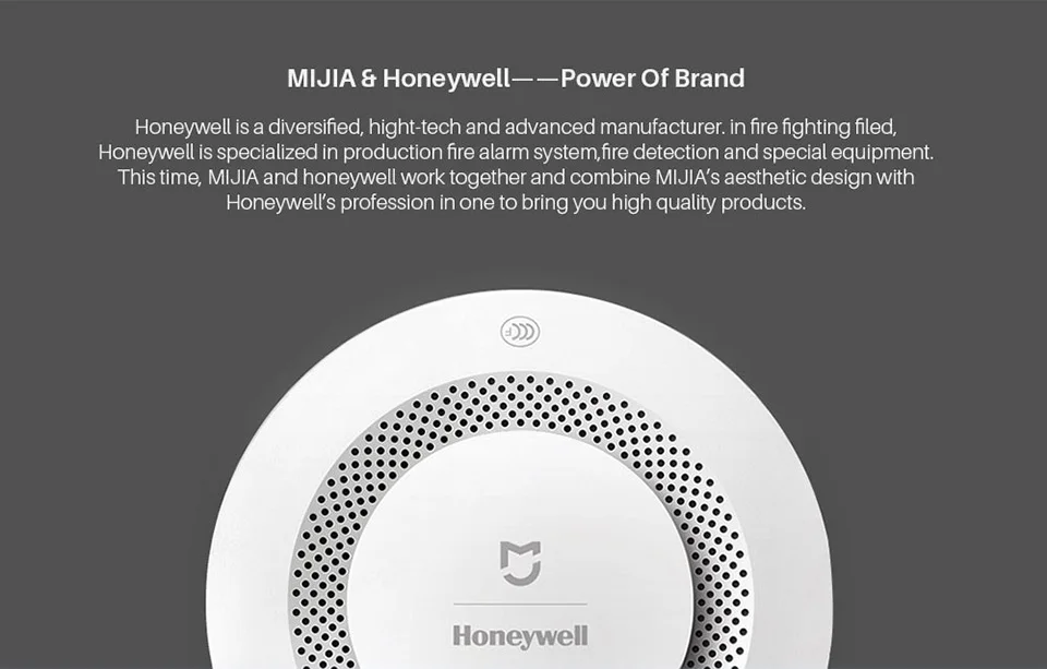 Xiao mi jia Honeywell пожарная сигнализация детектор газа датчик дыма работает с многофункциональным шлюзом 2 умный дом Безопасность mi APP управление