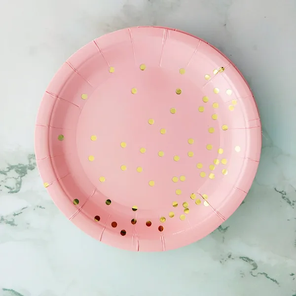 32 шт. детские синие бумажные десертные тарелки на 1 й день рождения|Одноразовая