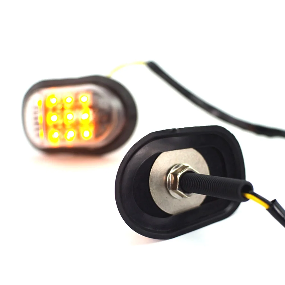 2pcs 12v Motorcycle Turn Signal Indicator Light Indicators Pair Piranha Flasher |