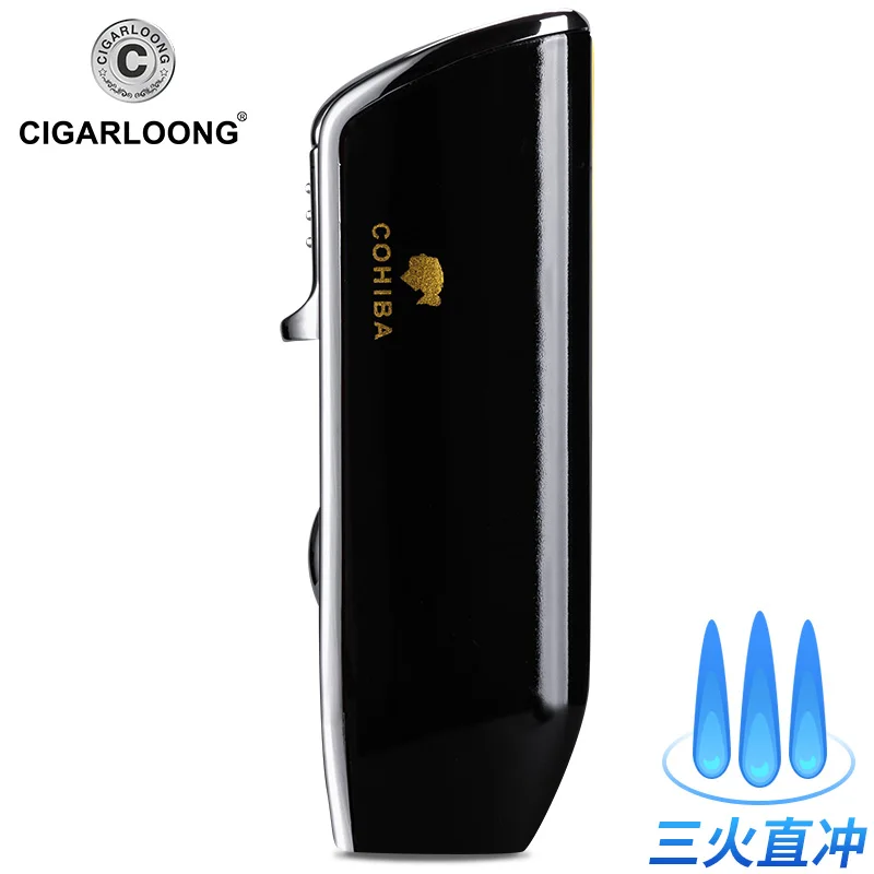 COHIBA 3 струи ветрозащищенная реактивная зажигалка с инфракрасным импульсом