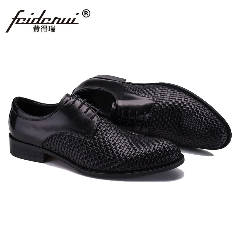Лидер продаж Мужские модельные туфли ручной работы на плоской подошве мужские