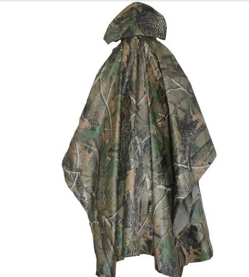 Открытый военный тактический bionic Камуфляж плащ пончо костюм водонепроницаемый