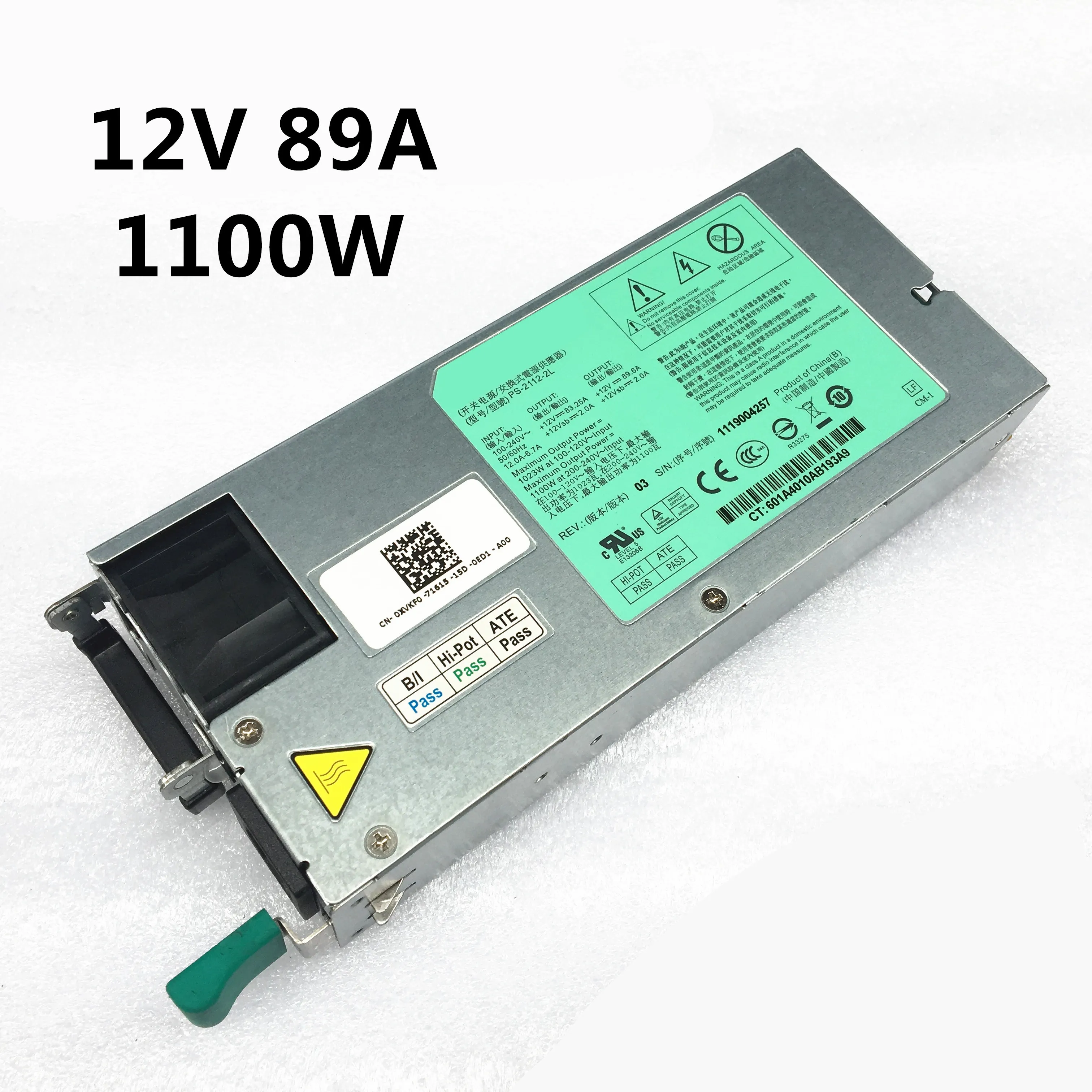 DLC6100 C5100 серверный блок питания PS 2112 2L 12V 89A 1100W Переключения источника 100% строгий