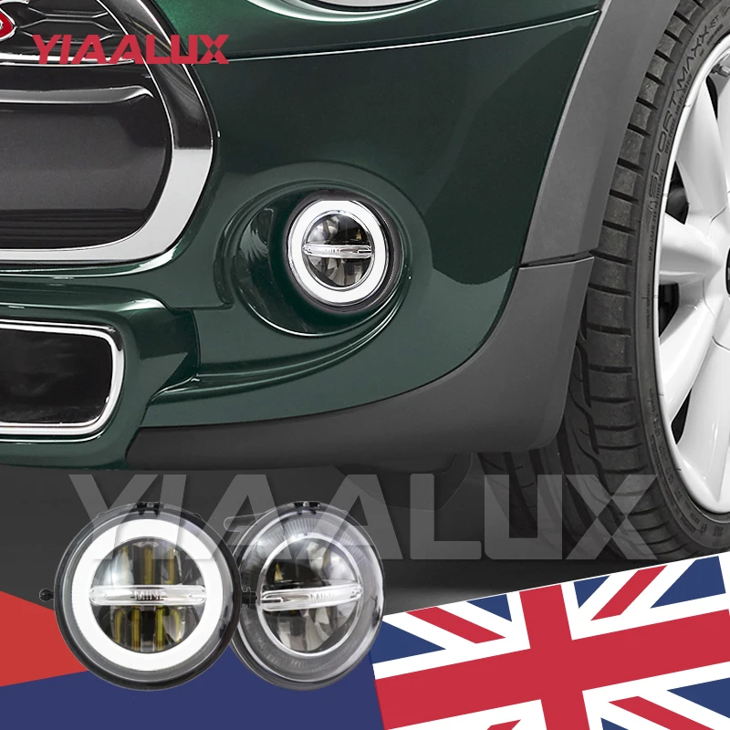 2 шт. светодиодный противотуманный фонарь с Ангельские глазки для BMW Mini Cooper DRL