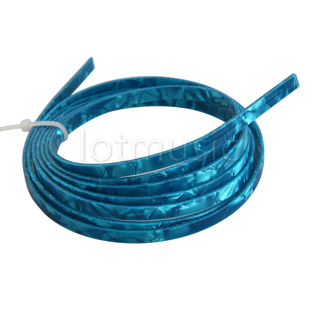 

2pcs Blue Celluloid 5 mm Wide Guitar Binding Purfling for Luthier Maker