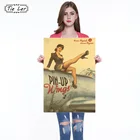 1 шт., постер с изображением сексуальной девушки из ностальгической газеты, для бара, кафе, наклейка на стену, 51, 5x36 см