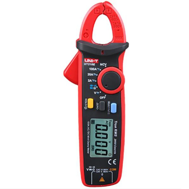 UNI-T мини Цифровые токоизмерительные клещи UT210A UT210B UT210C UT210D UT210E true rms Автоматический диапазон AC DC Удержание данных мультитестер