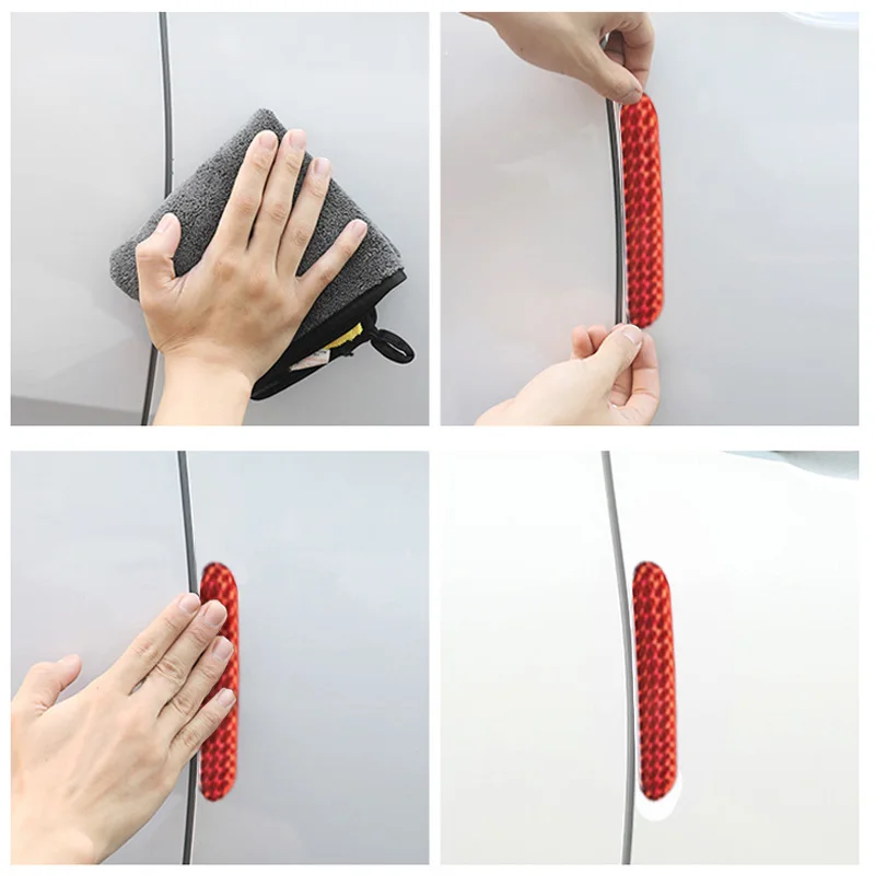 2 шт./компл. Автомобильная наклейка на дверь Предупреждение ющая лента