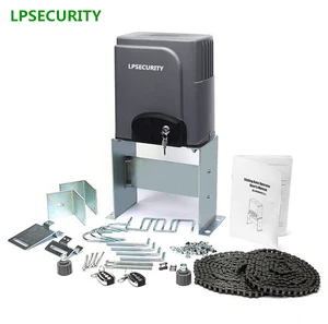 LPSECURITY 600 кг цепной привод Открыватель раздвижных воротэлектрический мотор для ворот 120 в 230 В с двумя пультами дистанционного управления 6 м20 футов цепи