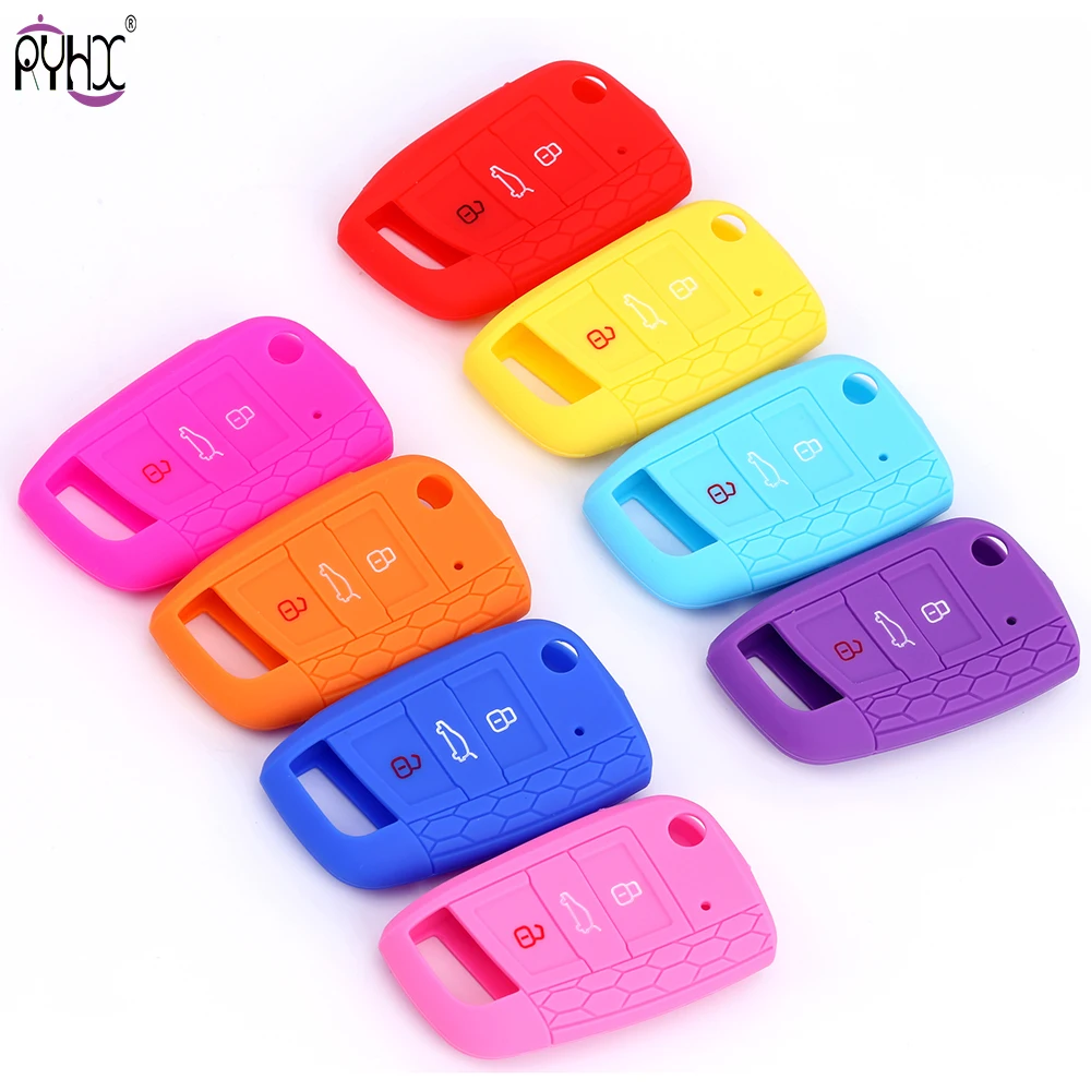 Новые силиконовые сотовые 3 кнопки автоматического чехол для автомобильных