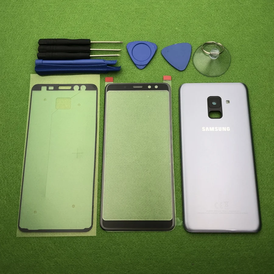 Оригинальный стеклянный экран для Samsung Galaxy A8 2018 A530 задняя крышка аккумулятора
