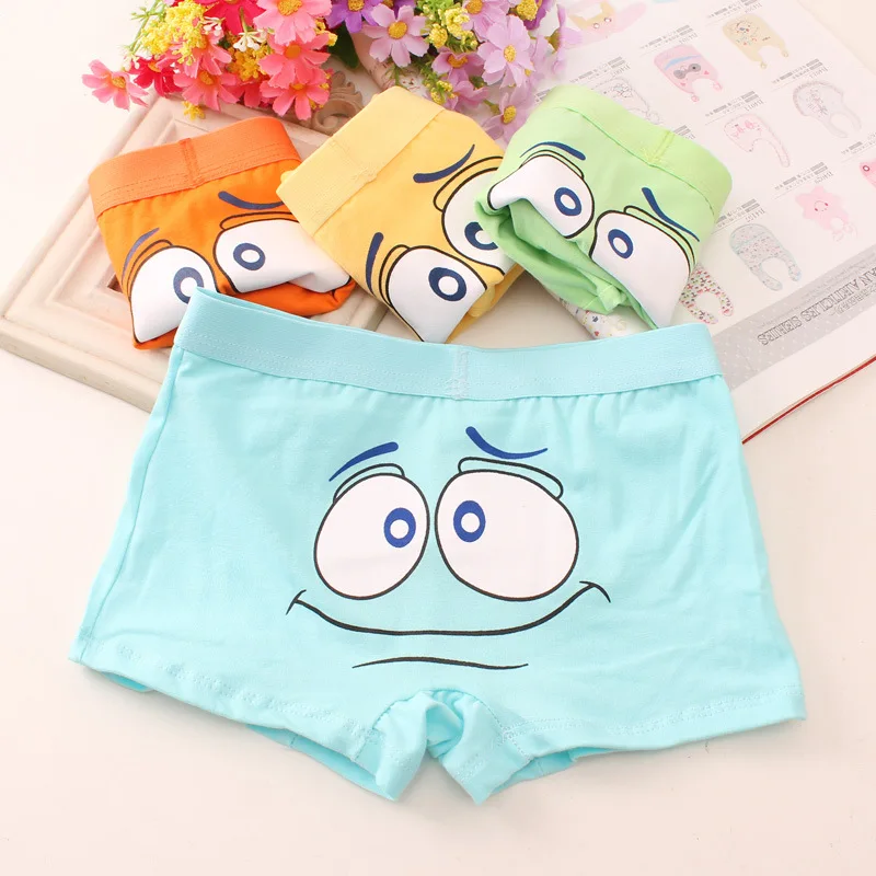 2 шт./лот Детские с рисунками из мультфильмов детские трусы боксеры нижнее белье