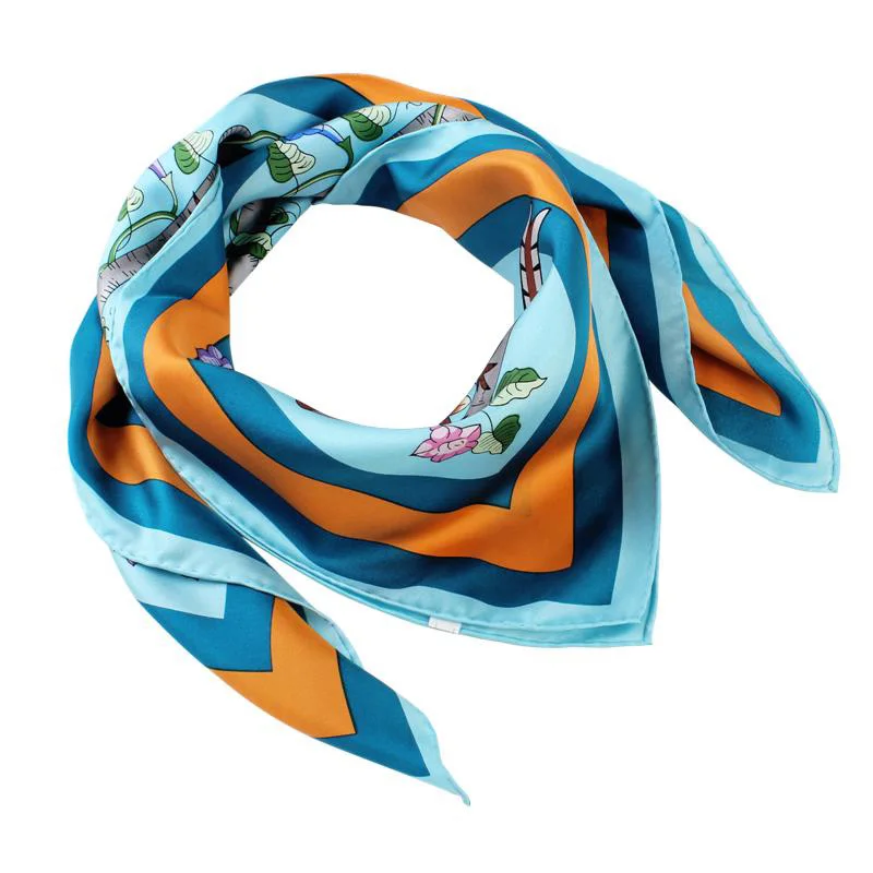 Новинка twill площади Silk шарфы 100% шелк тутового женские высокого качества ткань
