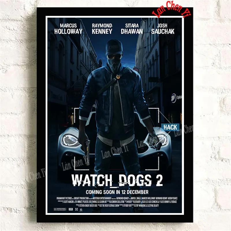 Watch_Dogs 2 бумага с покрытием плакаты стены украшения дома высокое качество принты