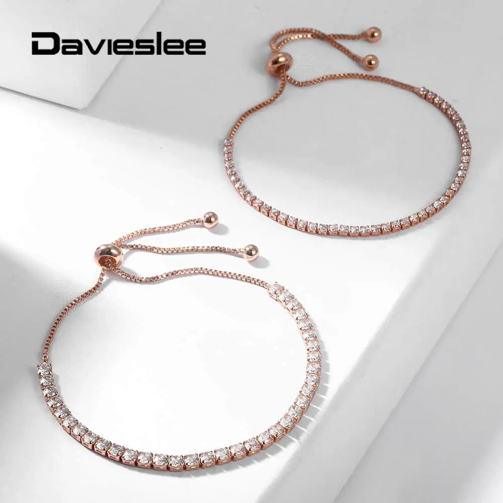 Новые модные регулируемые теннисные браслеты для женщин украшенные кристаллами