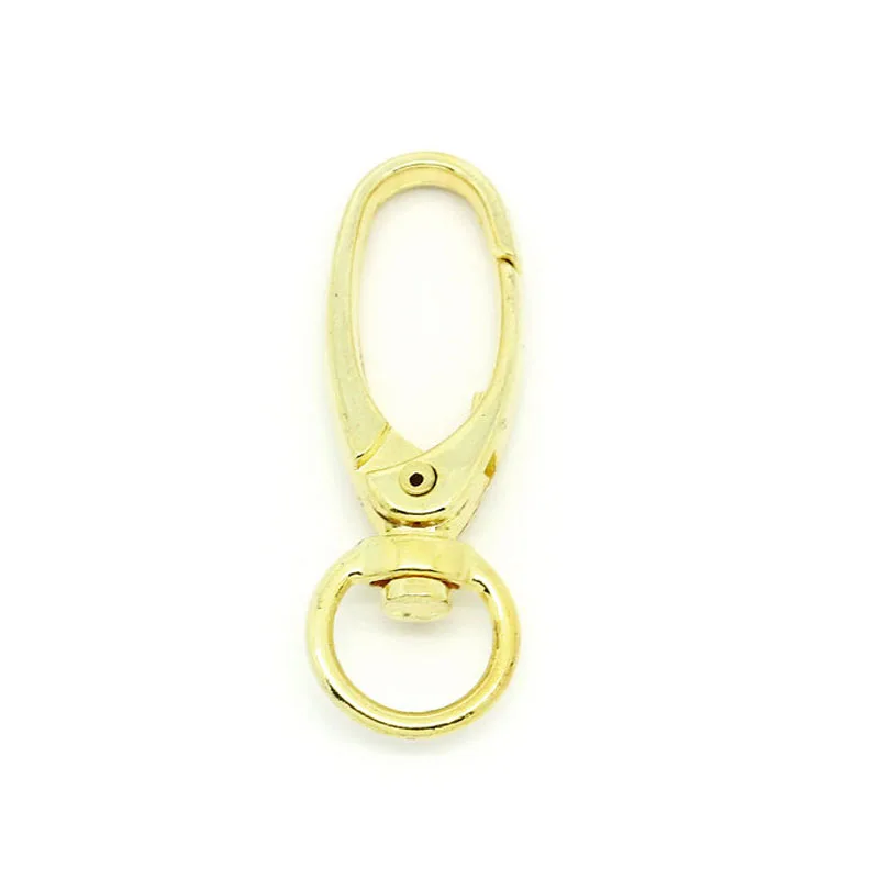 100pcs Gold Plated Lobster Swivel Clasps for Key Ring 41 x 14mm
