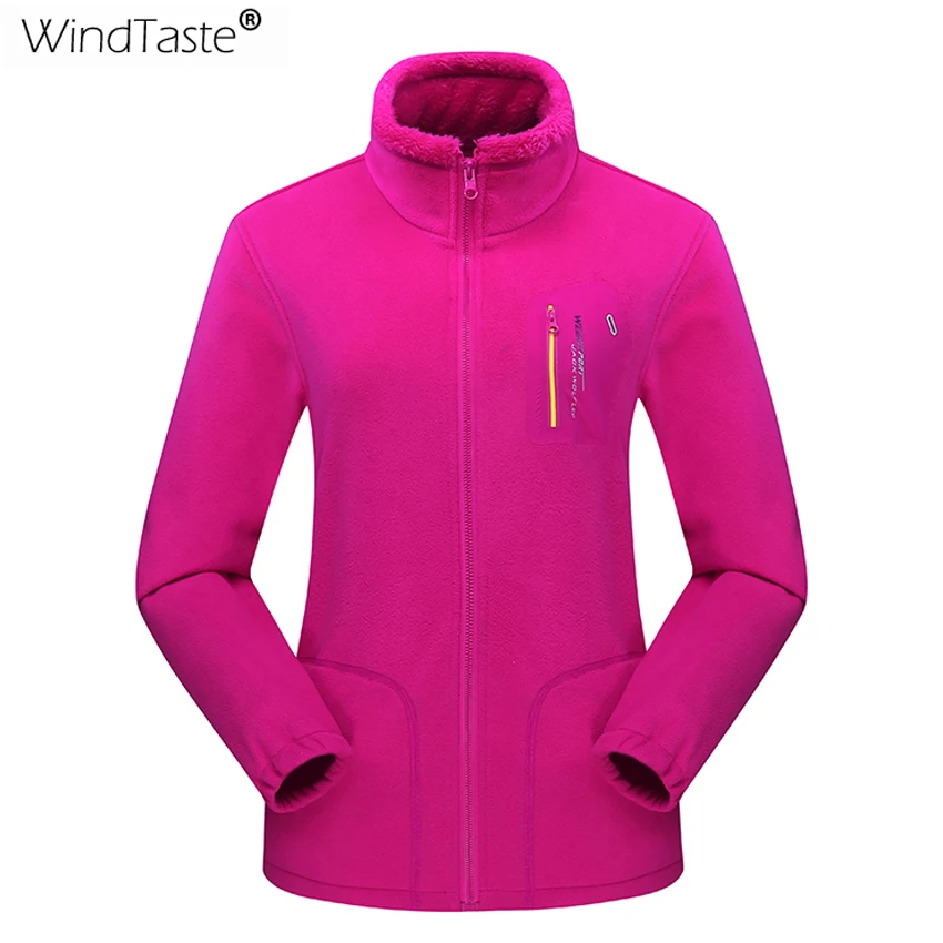 WindTaste мужские и женские Зимние флисовые куртки для пеших прогулок спорта на