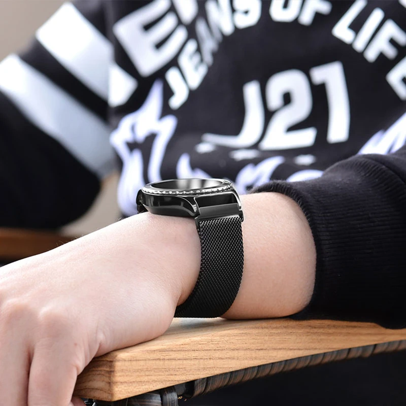 Универсальный ремешок из нержавеющей стали 20 мм 22 для Samsung Galaxy Watch Active 2 40 44