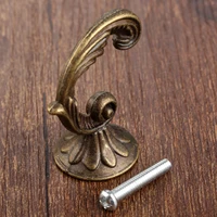 1pc 4524mm antique bronze hooks zinc alloy wall hanger hat coat clothes hook bathroom kitchen furniture hook hanger