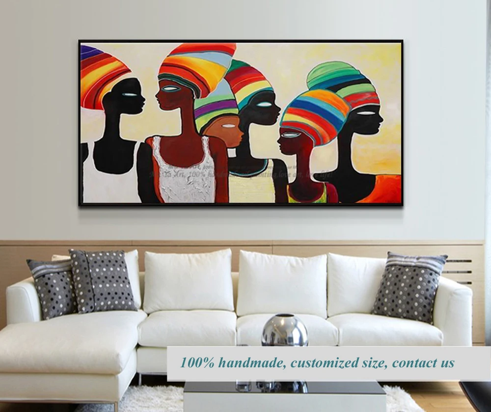 Картина в африканском стиле акриловые абстрактные картины ручная роспись холст