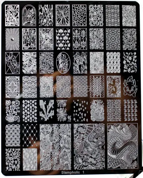 XXL Stampholic nail art image plate template CHOOSING DESIGNS beauty TOOLS disk | Красота и здоровье