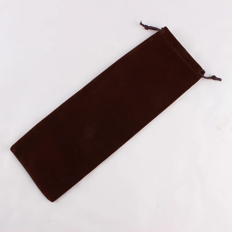 dark coffee 5 шт./лот, 10*30 см, упаковка для ювелирных изделий, логотип на заказ, печать, шнурок, сумки, украшения, свадебная, Рождественская сумка - Цвет: dark coffee